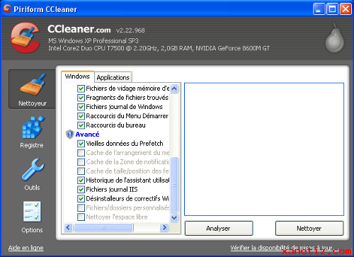 Nettoyer son PC avec CCleaner