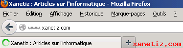 Changer la position de la barre d'adresse sur Firefox