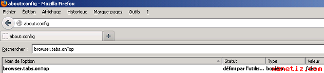 Changer la position de la barre d'adresse sur Firefox