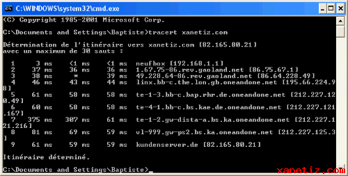 Les commandes rseau