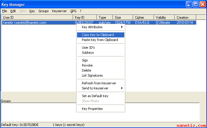 Crypter un e-mail avec WinPT et Thunderbird