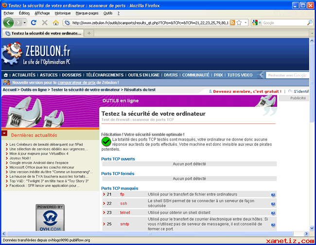 Fermer les ports inutiles de son ordinateur