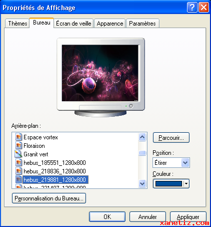 Mettre en place un fond d'cran sur Windows