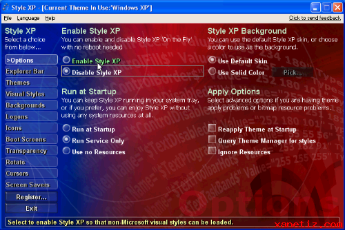 Installer un thème pour Windows XP