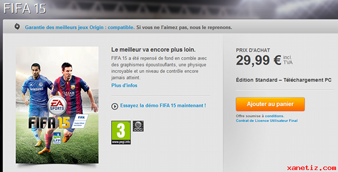 Jouer  FIFA gratuitement (dmo) sur PC