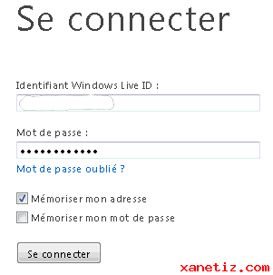 Modifier son mot de passe sur MSN / WLM
