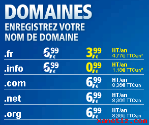 Obtenir un nom de domaine gratuitement