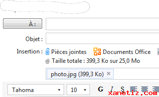 Ajouter une pice jointe dans un e-mail