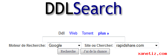 Rechercher un fichier sur RapidShare