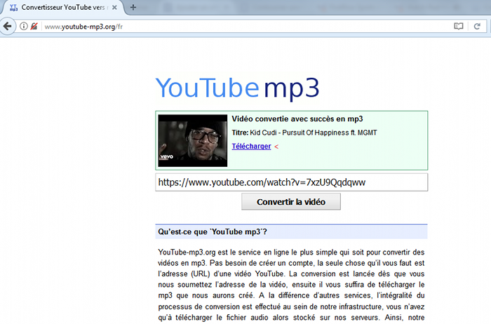 Tlcharger des MP3 depuis Youtube