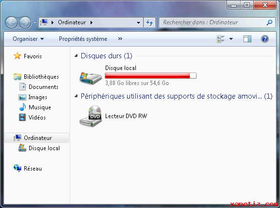 Les priphriques sur Windows