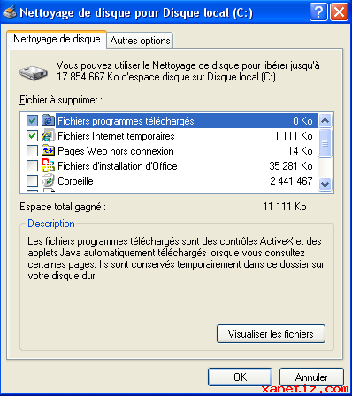 Nettoyer son disque dur avec Windows XP